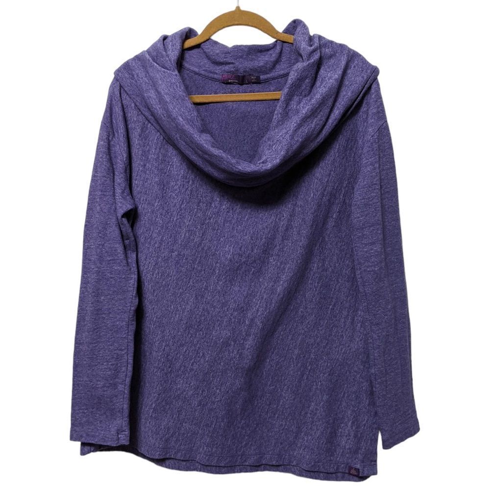 PRANA Ginger Cowl Neck Top Purple L
